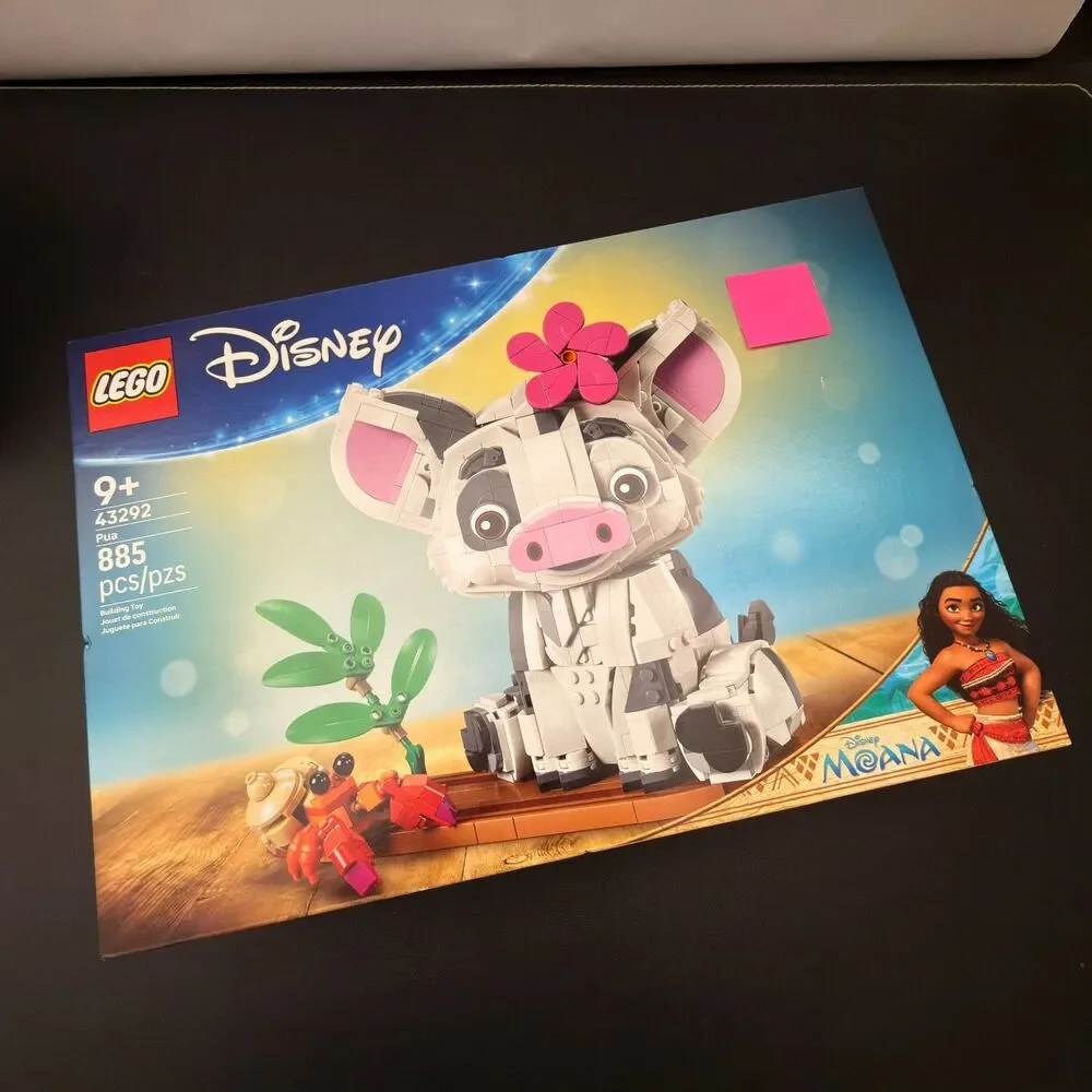 LEGO 43292 Disney Princess Pua Moana Pig & Crab Display Set New